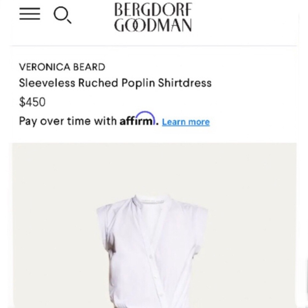 Veronica Beard Ruched Poplin Shirtdress - Picture 4 of 6